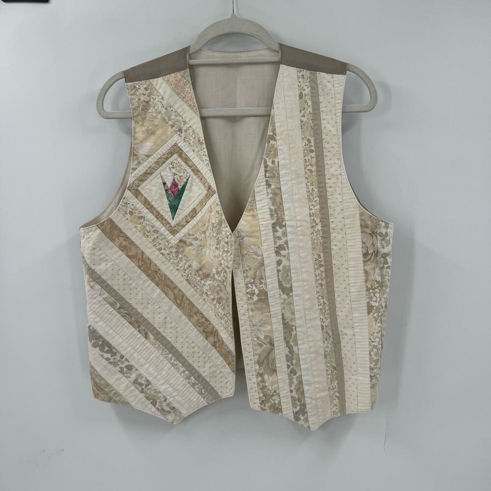 Vintage 90s handmade Quilted Vest